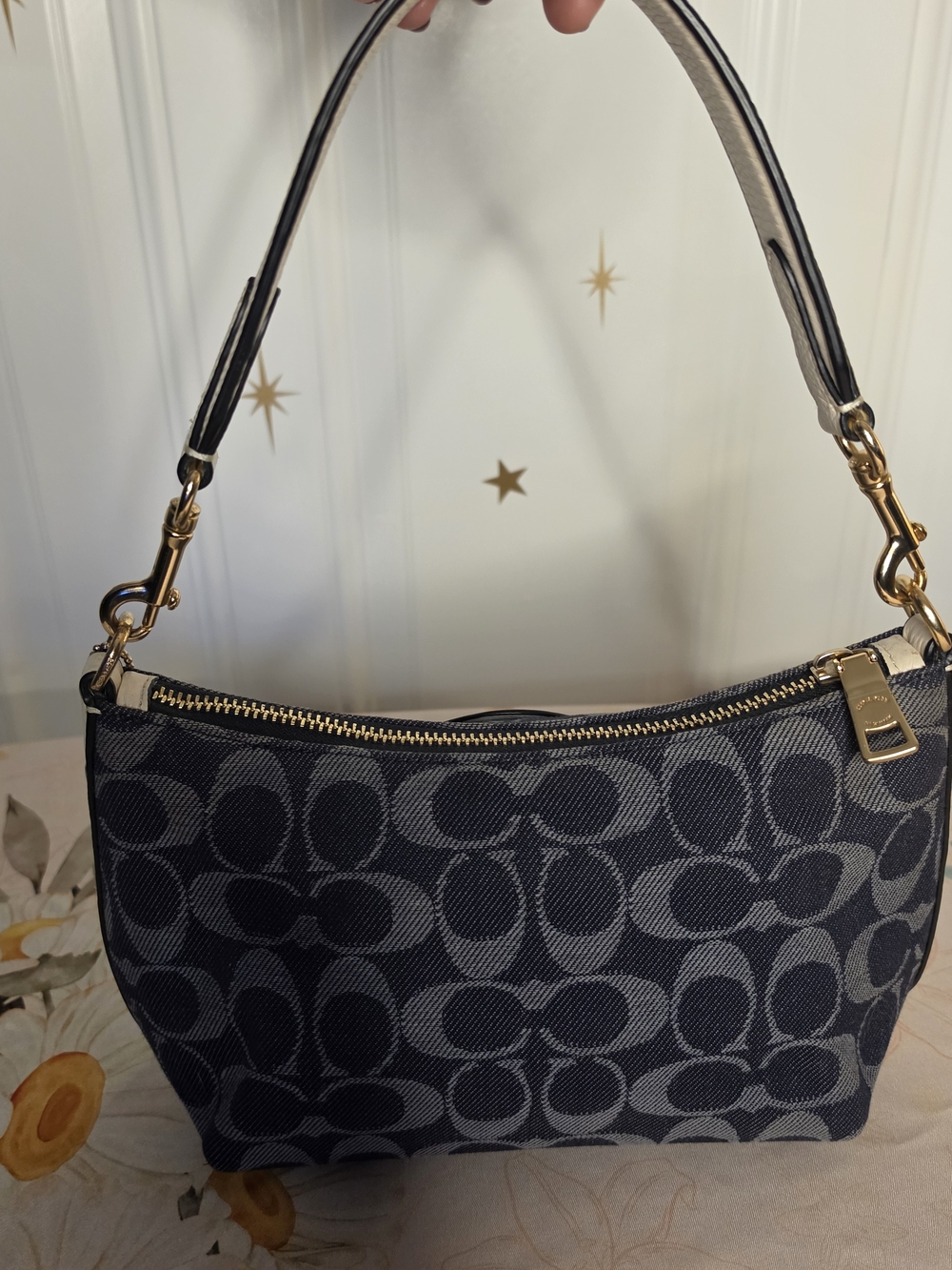 Denim Coach Dempsey Shoulder Bag - Picture 4 of 9